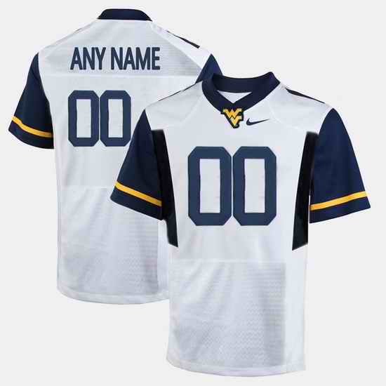 Men Women Youth Toddler West Virginia Mountaineers Custom College Limited Football White Jersey